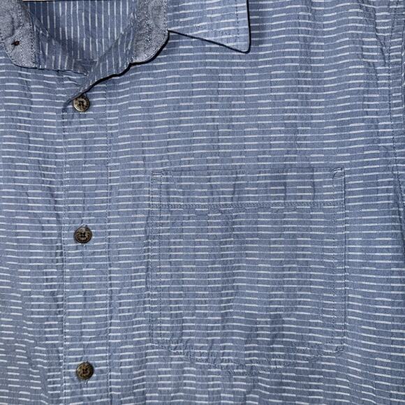 Toad & co Harris Short Sleeve Shirt button front pocket shirt men’s size XL. - Picture 6 of 9